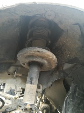 Amortizor cu flansa si arc Dacia Dokker,telefon 0730912000,SABARENI la iesire din Chitila
